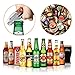 ENROSE Premium Corkscrew Wine Bottle Opener and Foil Cutter Wood Handle Stainless Steel Double-Hinged All-in-one Wine Key Perfect Gift for Wine Lovers