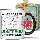Koouyiedy What Part of Don’t You Understand Mug 11OZ, Soccer Mug, Soccer Coach Gifts for Women Men, Coach Gifts for Dad Uncle Husband Boyfriend Brother