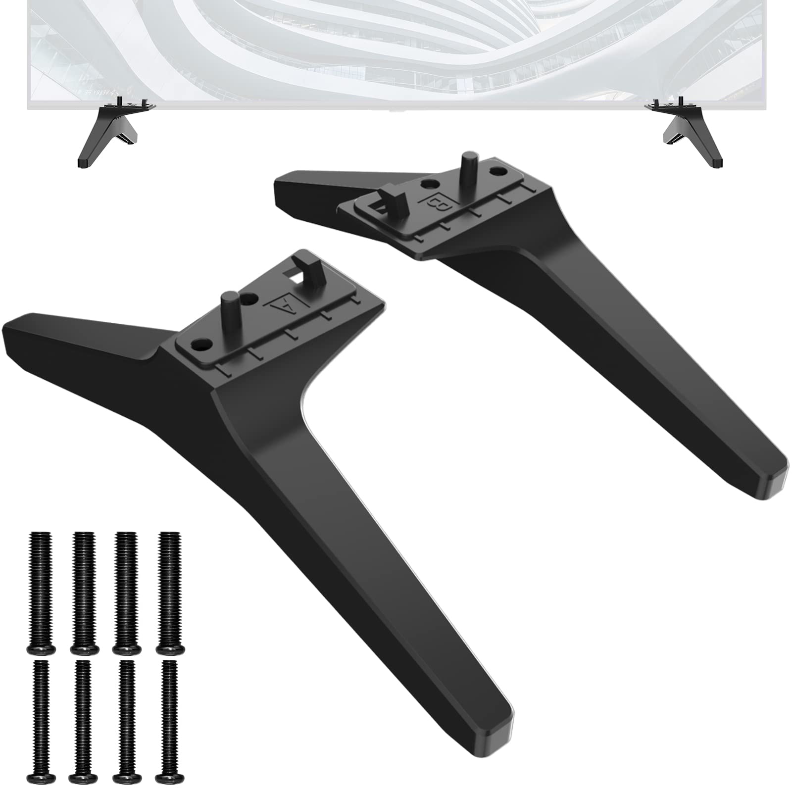 Photo 1 of Stand for LG TV Legs Replacement, TV Stand Legs Only for LG 55UK6500 55UJ6540 55UM7300 55UN6900 55LJ5500UA 49UJ6300 49UK6300 49UM7300 49UN6900 50UK6300 50UK6500 50UN6900, Only for Models We List