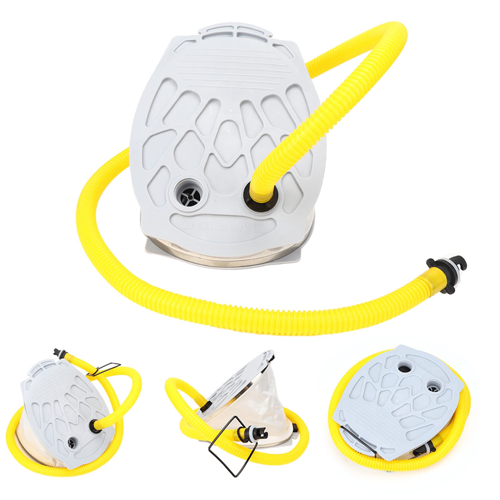 KENANLAN Portable Foot Air Pump Compact Plastic for Fishing Inflatable Boat Rubber Dinghy Kayak