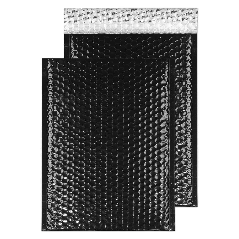 Blake Purely Packaging C4+ 324 x 230 mm Peel and Seal Metallic Padded Bubble Envelopes (MBB324) Oil Black - Pack of 100 — image 1