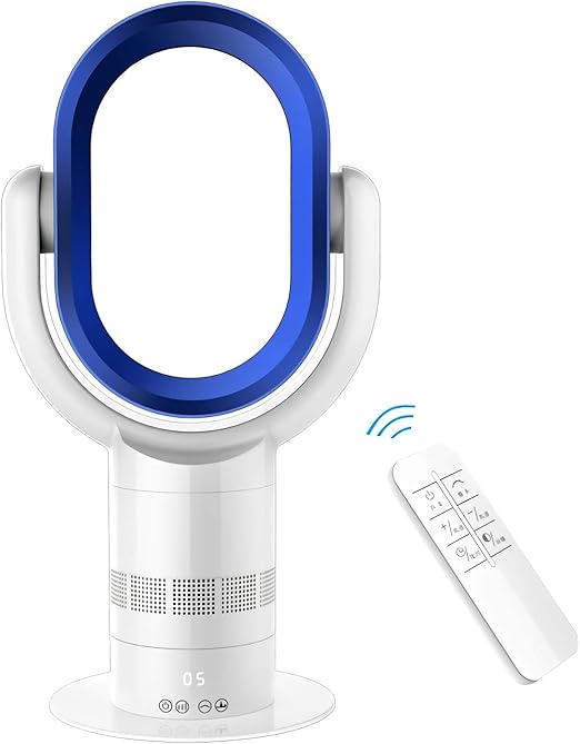 Amazon Com Qqlk Bladeless Cool Tower Fan With Remote Control