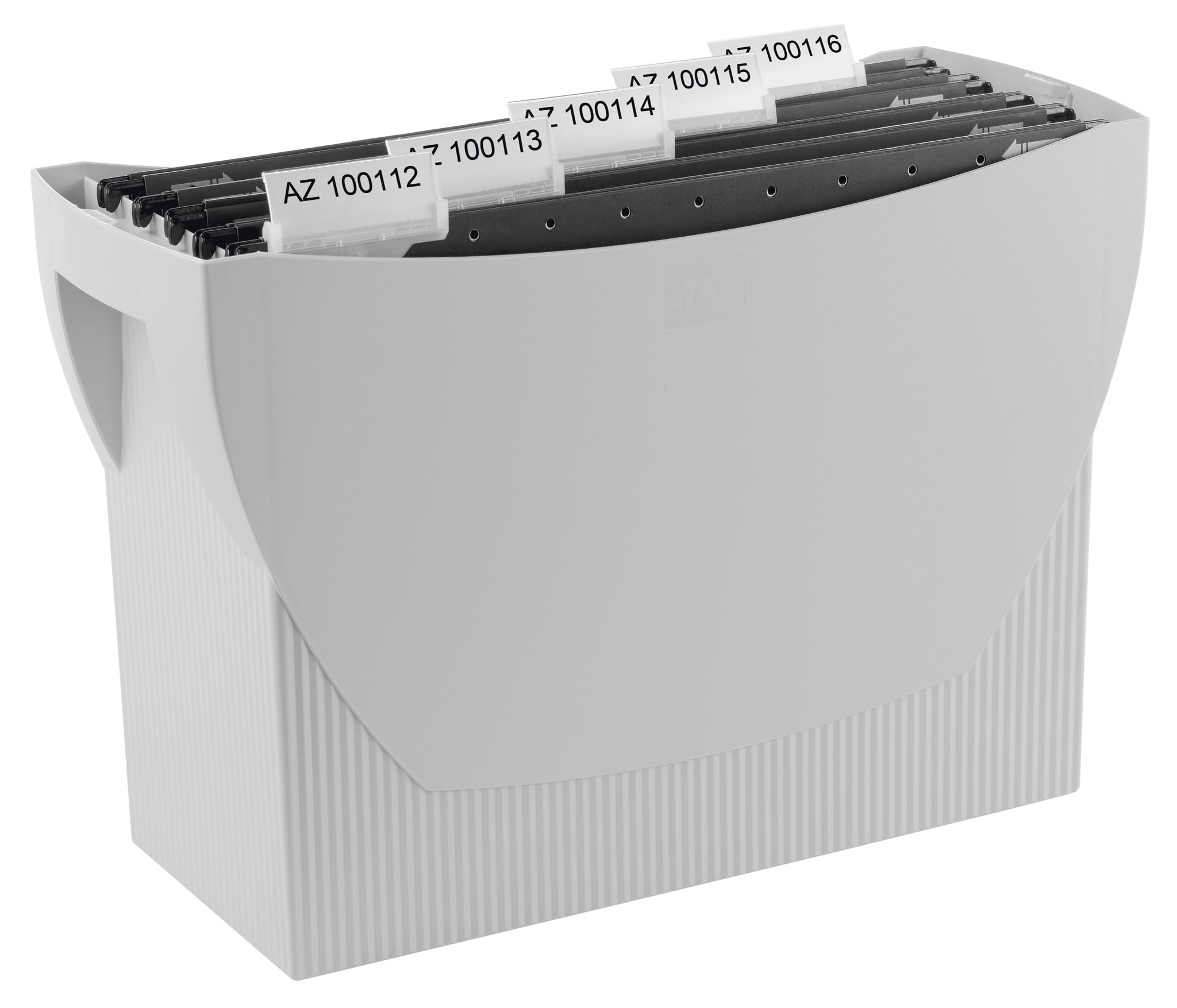 HAN 1900-11, SWING Suspension file box. The mobile office. Innovative design for 20 suspension files, integrated holder, light-grey