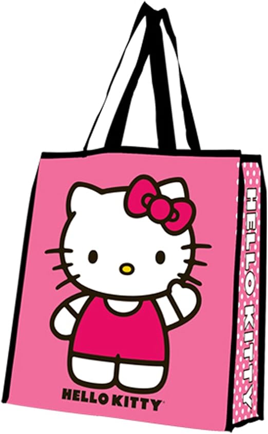 Hello Kitty Large Pink Reusable EcoFriendly Tote Bag Clothing
