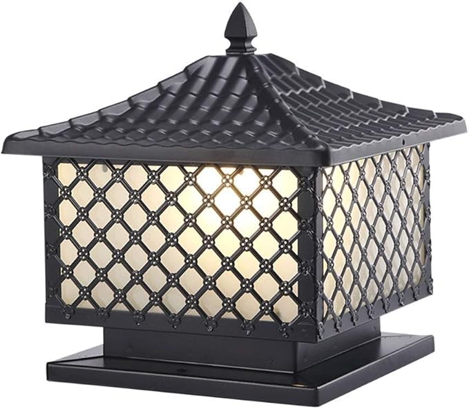 FEE-ZC Camino de celosía cuadrada Luces de columna al aire libre Puerta