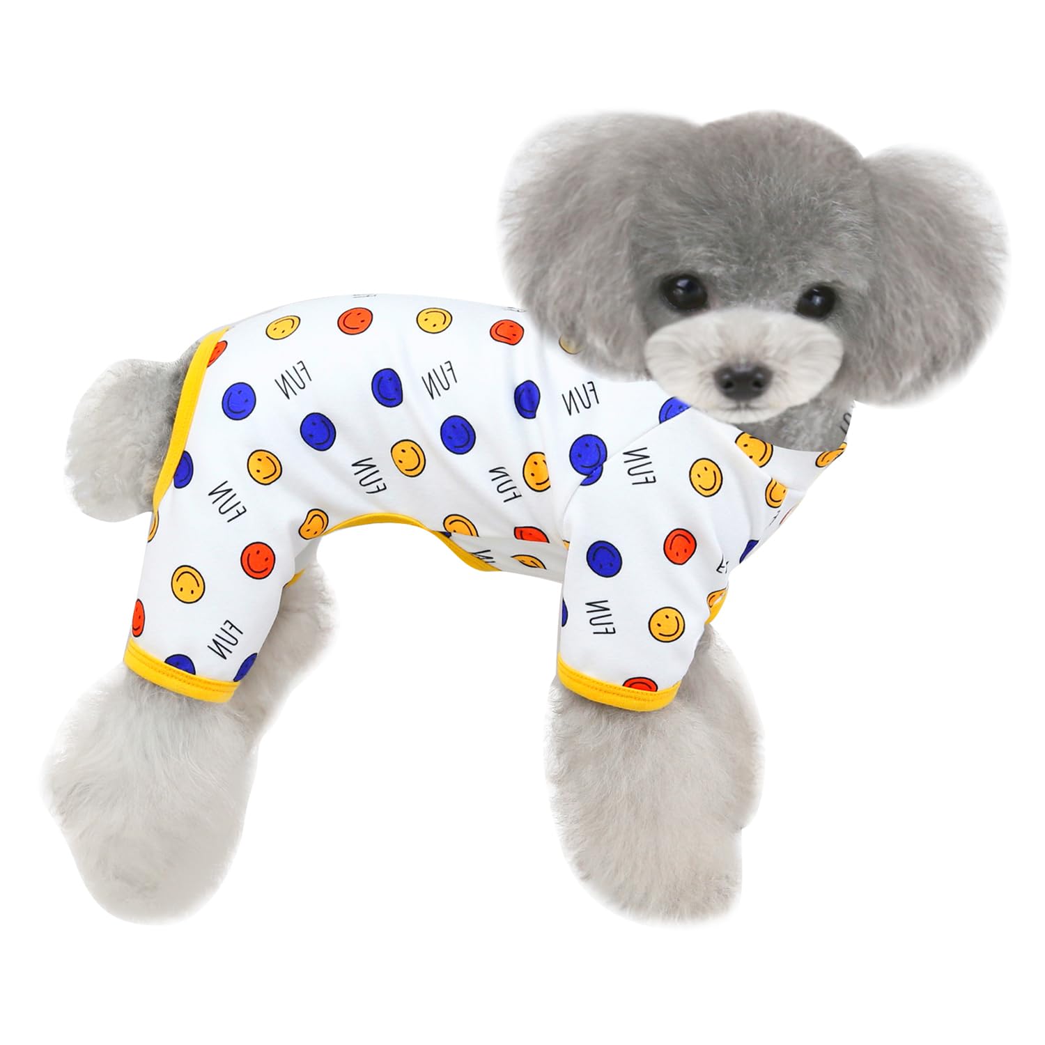 HuaLiSiJi Dog Pyjamas Cotton Pyjamas for Dogs, Elastic and Take off Suitable for Small and Medium Dogs (Blue Point, S) — image 1