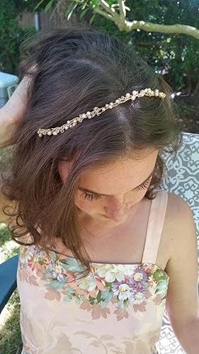Gold Thin Hair Vine By West Coast Jewelry Wedding Hair Piece