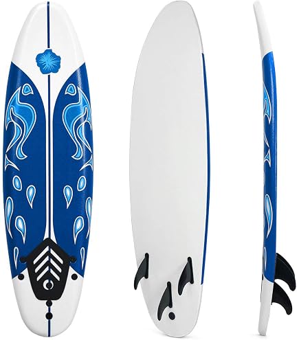 Giantex 6' Surfboard Surfing Surf Beach Ocean Body Foamie Board