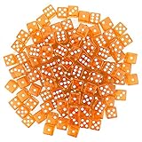 Brybelly 100 Dice, 16mm, Orange