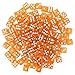 Brybelly 50 or 100 Pack of Bulk Six Sided Dice|D6 Standard 16mm|Great for Board Games, Casino Games & Tabletop RPGs| Orange- 100 Count
