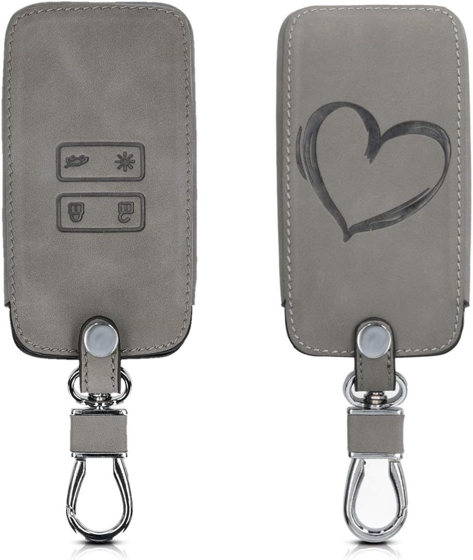 kwmobile Car Key Cover Compatible with Renault 4 Button Car Key Smart Key (only Keyless Go)