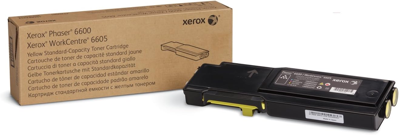 Xerox Genuine Phaser 6600 / Workcentre 6605 Yellow High Capacity Toner Cartridge (6,000 Pages) - 106R02231