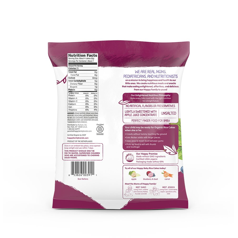 happy baby rice crackers