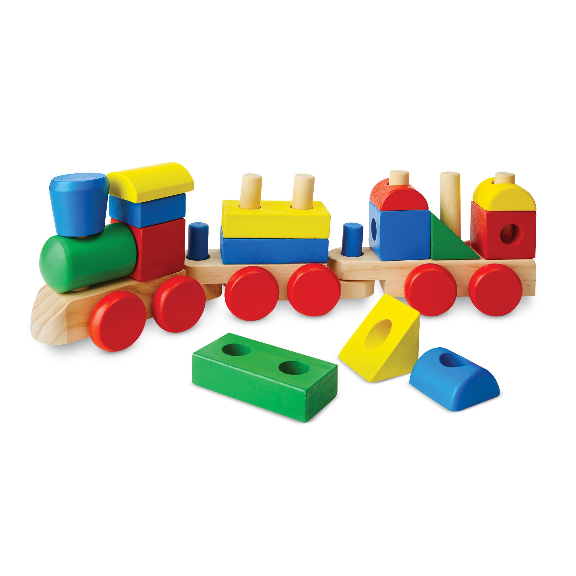 Melissa & Doug Stacking Train Developmental Toy Motor Skills 3+ Gift for Boy or Girl