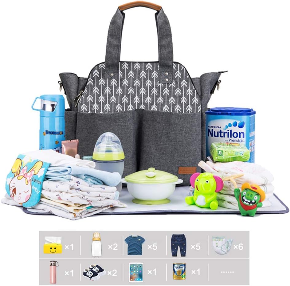 lekebaby messenger nappy changing bag