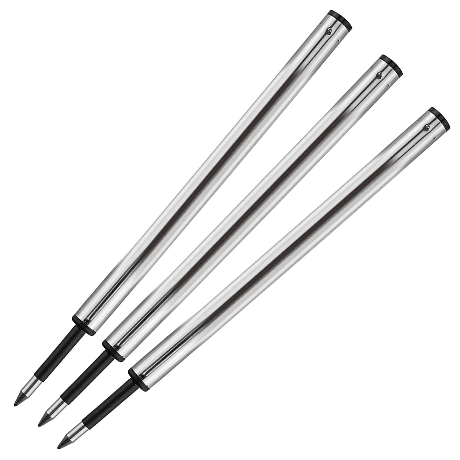 3 X Cross Rollerball Refill Black Fine (8523) Compatible