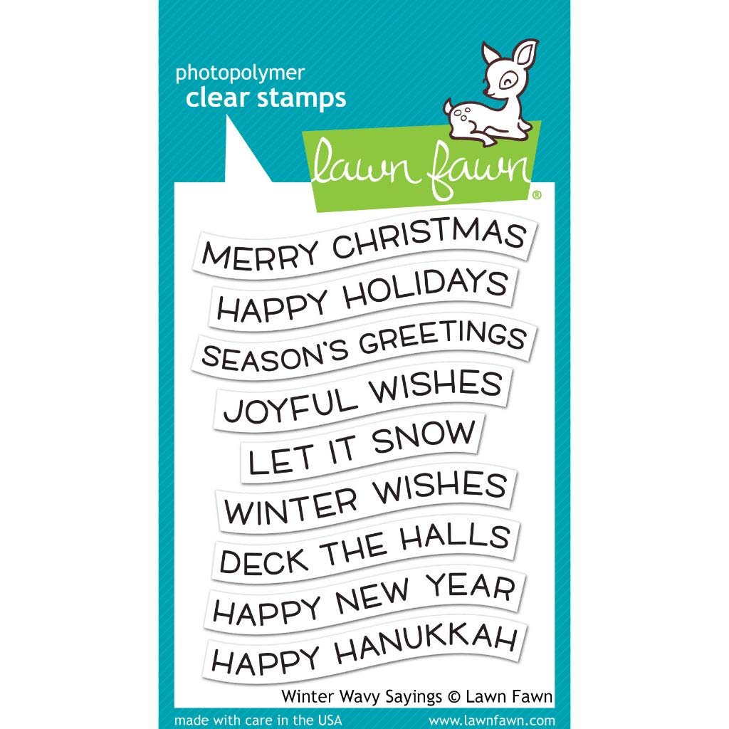 Lawn Fawn Clear Stamps - Winter Wavy Sayings