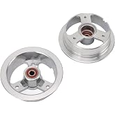 GOTOTOP Aluminum Alloy 4 Inch Rear Wheel Rim with 600RS Bearing for Electric Scooter, Tiller, Snow Blower, 3.00-4 Rear Wheel Rim