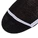 Fila Mens No Show Socks 6 Pack Mesh with Arch (Black, 13-15)