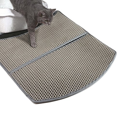 Cat litter box mat