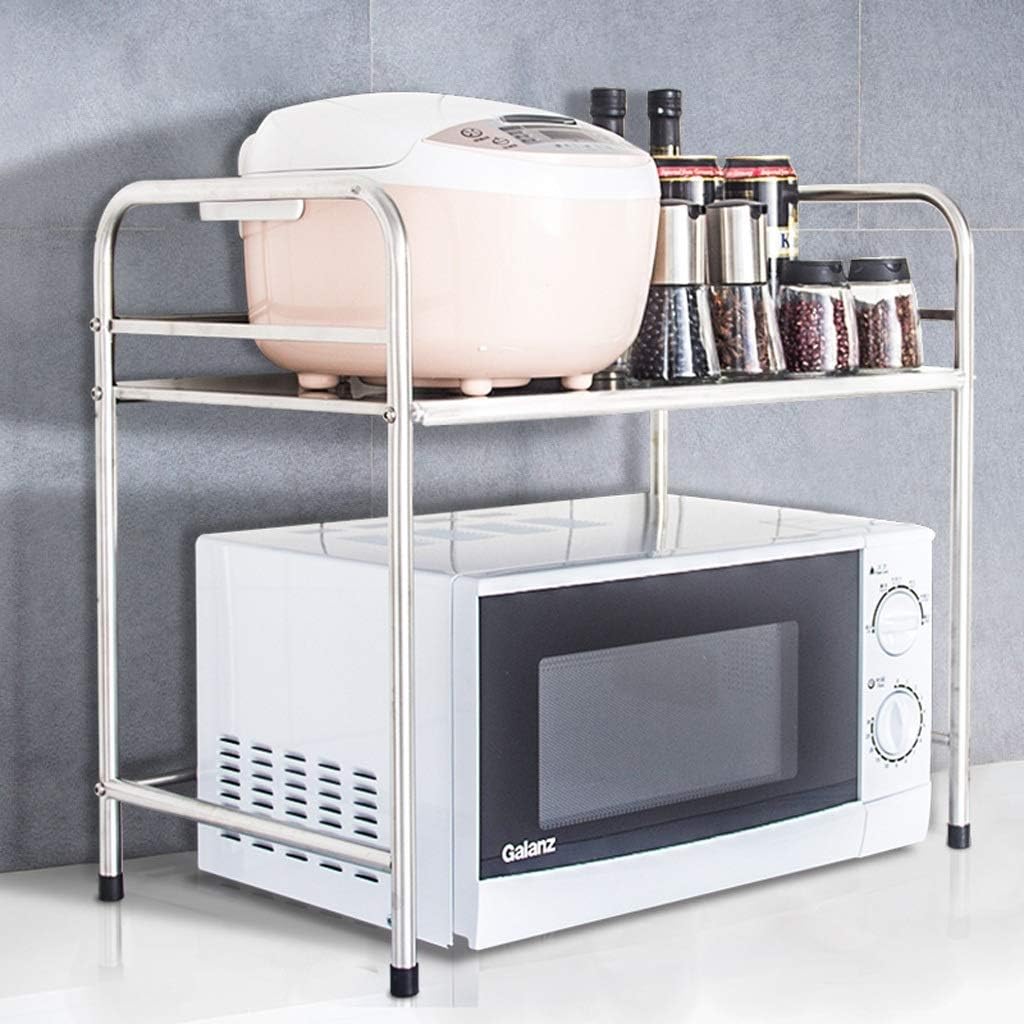 Stainless steel kitchen rack single layer storage storage