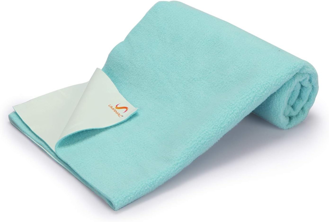 Umanac Baby Waterproof Crib Sheet, Bed Pad, Bed Wetting Underpads, Washable, Reusable Baby Bed Mattress Protector for Toddler, Children and Adults Aqua Blue, Small (70cm x 50cm): Kitchen & Dining