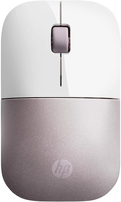 Z3700 Mouse Wireless, Sensore Preciso, Tecnologia LED Blue, 1200 DPI, 3 Pulsanti, Rotella Scorrimento, Ricevitore USB Wireless 2.4 GHz Incluso, Design Pratico e Confortevole, Bianco/Rosa