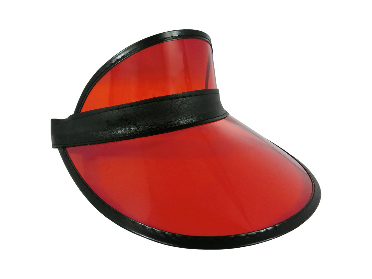 Clear Colored Plastic Sun Visor Tennis 