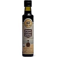 P L-RA Organic Coconut Aminos Sauce Teriyaki - Soy Sauce Alternative - Vegan, Paleo & Keto - Low Glycemic, Low Sodium - Marin