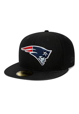 New Era NFL Black Coll 59Fifty Cap New England Patriots Schwarz