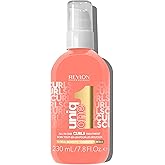 Revlon Professional UniqOne Curls Treatment, 10-in-1 Leave-In for Curly Hair, 96H Frizz Control, Deep Nourishment & Repair, Curl Definition, Heat Protection, Vegan, 7.8 fl oz