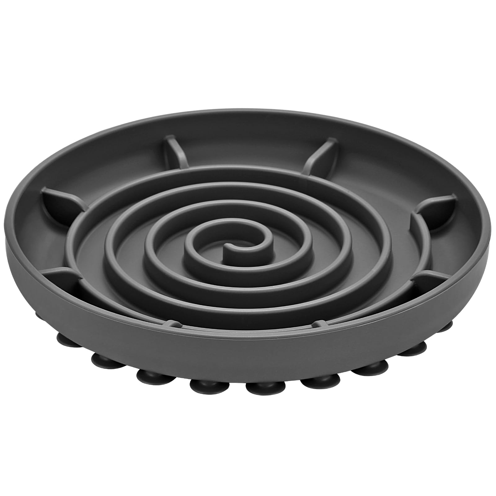 Slow Feeder Dog Bowl,Doweiss Soft Rubber Silicon Slow Eating Dog Bowls Non Slip Puzzle Healthy Eating Bowl for Pets