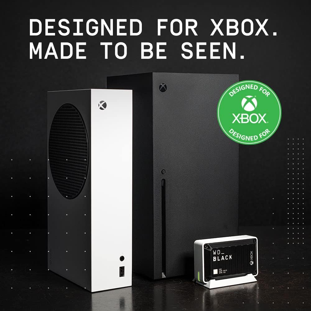 WD_BLACK 2TB D30 Game SSD - Portable External Drive, Compatible with Xbox and PC, Up to 900MB/s - WDBAMF0020BBW-WESN