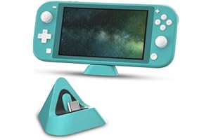 ECHZOVE Charging Dock for Nintendo Switch Lite, Charger for Nintendo Switch Lite- Turquoise