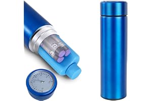 Bogush 60H Insulin Pens Cooler Travel Case Temp Display Medication Cooler for Travel TSA Approved Medicine Cooler Medical Diabetic Travel Cooler Bag Epipen Carry Case,Blue