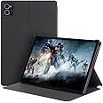 AIJAKO Case for CHUWI Hipad XPro Tablet 10.51", PU Leather Slim Multi-Viewing Angles Stand Folio Cover with Auto Wake/Sleep Function Hard Back Shell for CHUWI HiPad XPro Tablet 10.51 Inch (Black)
