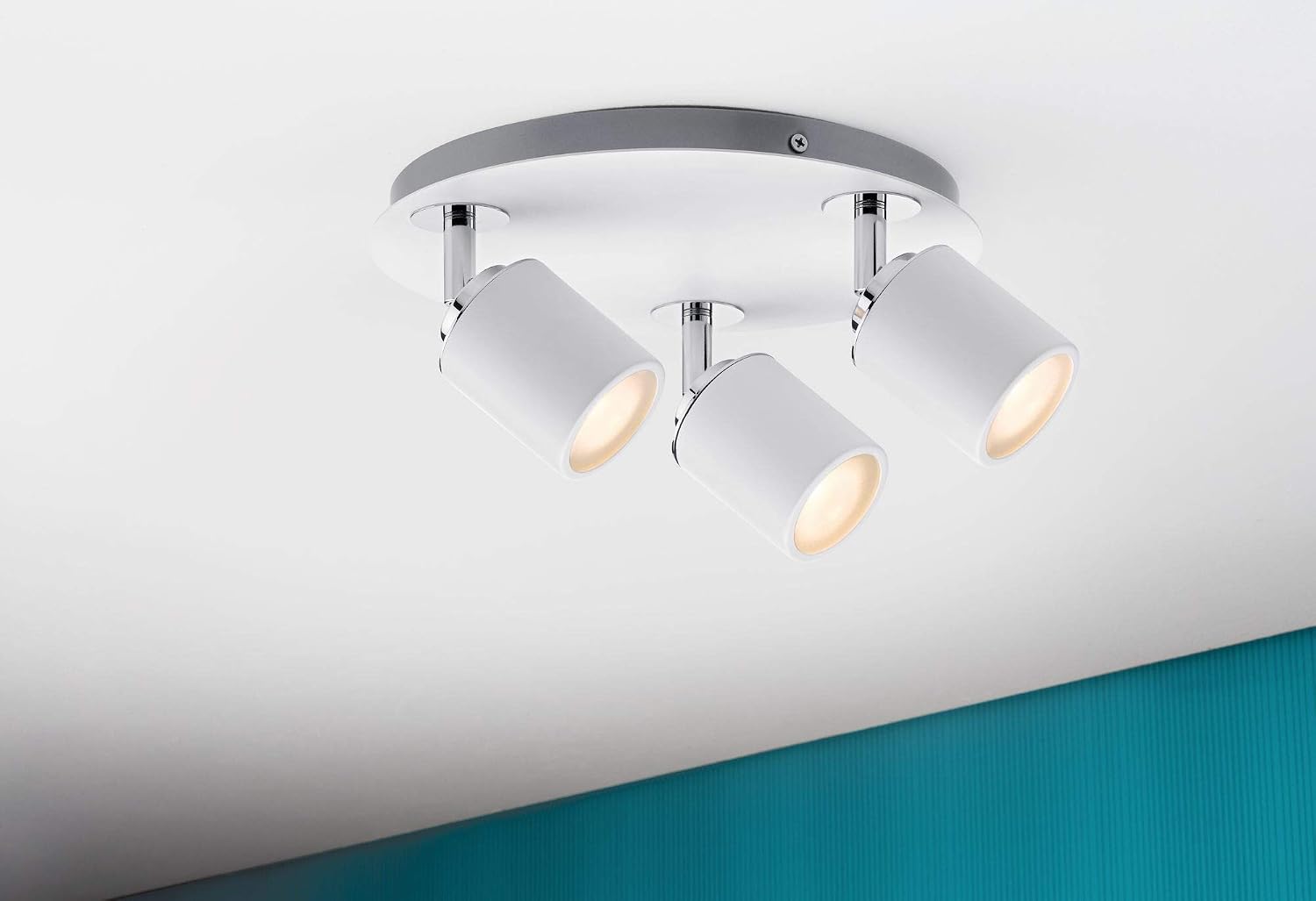 Paulmann 66719 Spotlight Tube IP44 max 3x10W GU10 White/Chrome 230V Metal - Image 4