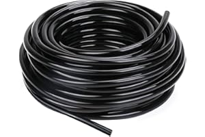 URANT 5/16 Inch Dropper Blank Distribution Pipe,100 Foot (30 m) Black Drip Pipe for DIY Garden Irrigation Systems,Drip Pipes and Drip Irrigation System Parts