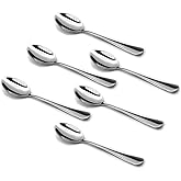 Demitasse Espresso Spoons Set of 6, Mini Coffee Spoon, 18/10 Stainless Steel Small Spoons for Dessert, Tea, Appetizer, 4.7