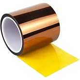 BOMEI PACK Heat Resistant Tape - 4 Inch x 108 ft (33m), High Temperature Vinyl Press Tape for Heat Transfer, Protects CPU &amp; PCB Circuit Boards