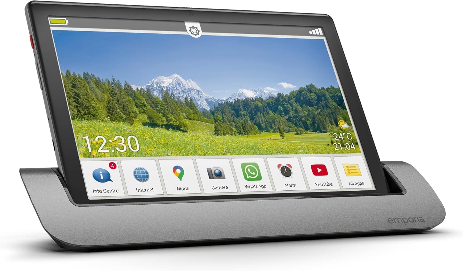 Emporia 10.1" easy-to-use Seniors Tablet PC, with Wifi and LTE/4G connectivity - official UK & Ireland Version