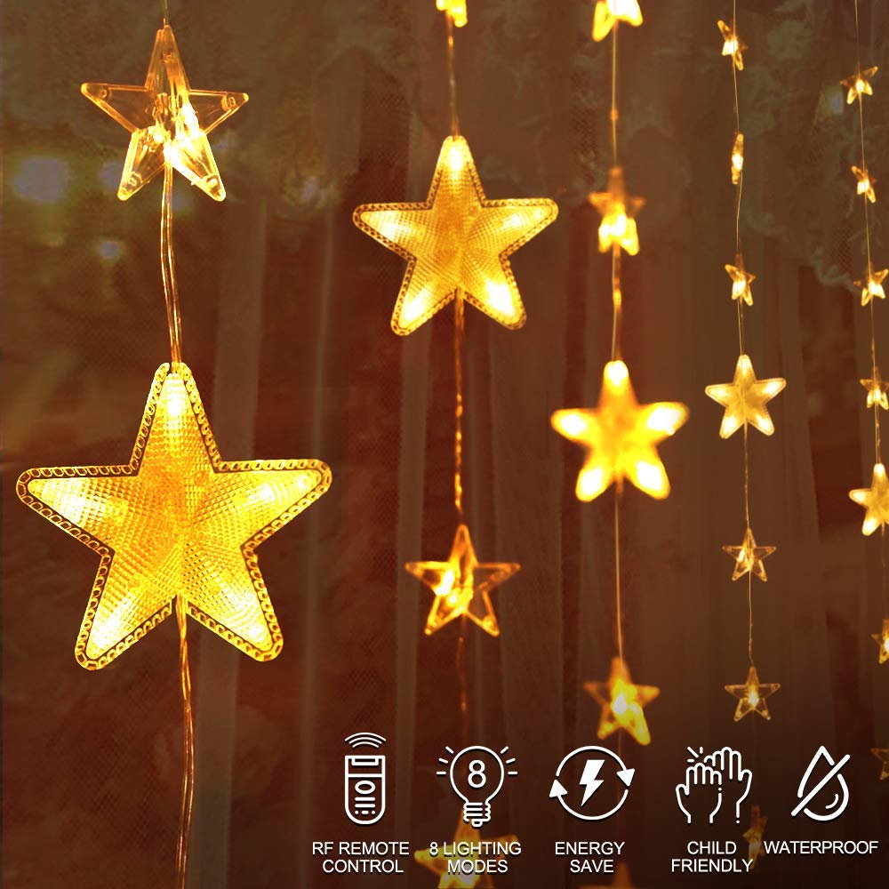 Catena luminosa da campeggio, 10 m di luci a LED ricaricabili da campeggio, 9 modalità di