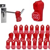 Clotho Peg Hook Locks 100 Pcs Anti Theft Retail, Security Peg Hook Lock | 6mm hole diameter, fits standard pegboard hooks, no tools needed, magnetic removal tool sold separately