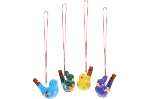 FUTUREORYY 4pcs Ceramic Bird Water Whistles Charming Warbling Whistles for Parties and Safe Call Props Unique