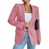 Womens Casual Blazers Open Front Long Sleeve Fashion Suit Jacket Work Office Suit 2025 Spring Fall Trendy