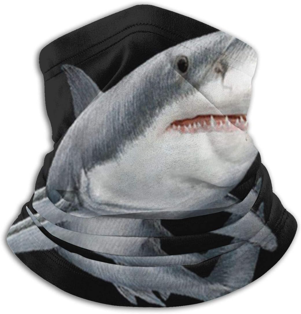 ~ UV Sun Dust Wind Bandana Shark Printed Unisex Seamless Rave Bandana Neck Gaiter Tube Headwear Bandana, Motorcycle Face Bandana for Women Men Face Scarf