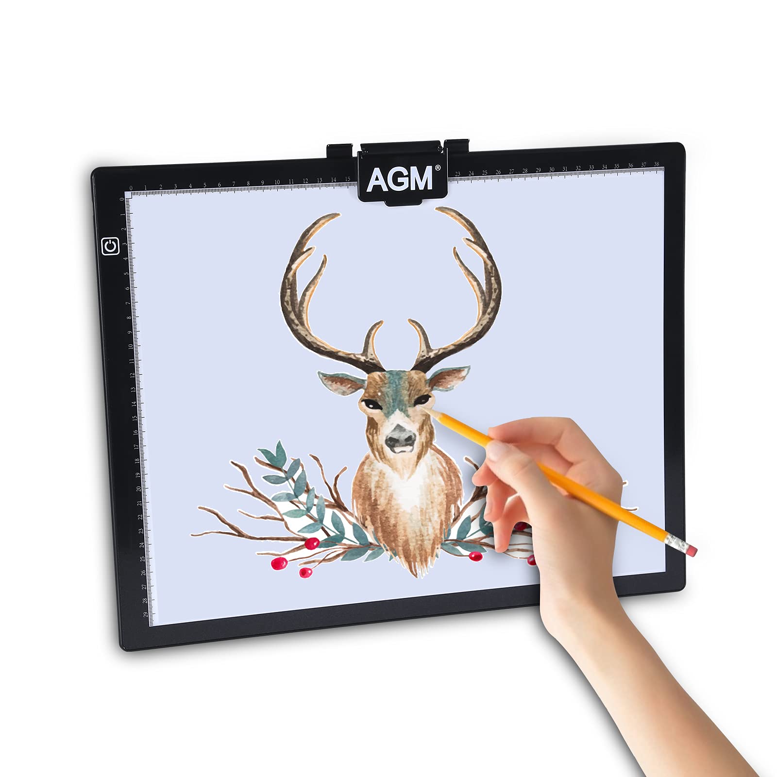 A3 Light Box LED Copy Drawing Board with Adjustable Brightness, 5mm Art Craft Tracing Tattoo Board for Drawing, Animation, Sketching Designing