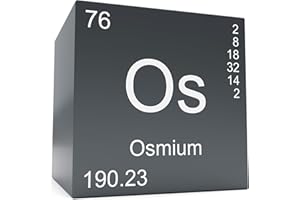 Moderock Osmium Metal Elements Periodic Table, Mirror Finished Density Cubes Collection, Purity 99.95%, Weight 21.5g/0.76Oz (Os Cubic 10mm/0.39")