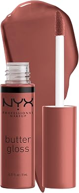 NYX Butter Gloss Lip Gloss Praline 8ml Non Sticky Easy Application view 1