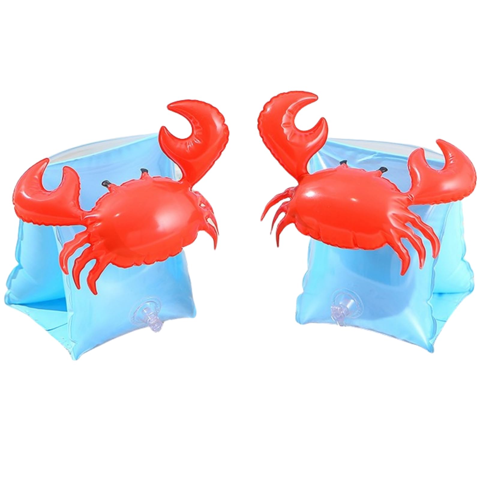 Photo 1 of 2 Pack Arm Floaties for Kids - Cute Cartoon Inflatable Pool Arm Floaties Swim Rings, PVC Arm Bands Floater Sleeves for Toddlers Children 3-5-6-12 Years (Crab)